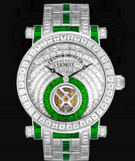 Review Franck Muller Round Men Tourbillon invisible-set baguette diamonds Replica Watch for Sale Cheap Price 7008 T INV C INV E